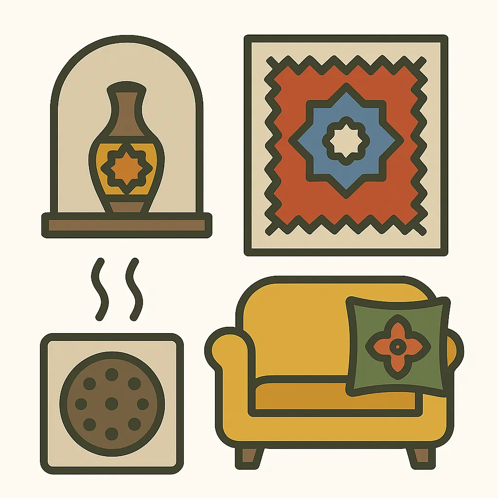 طراحی داخلی با عناصر بومی و سنتی ایرانی