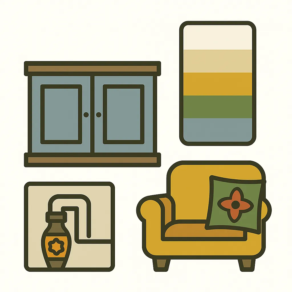 چگونه رنگ کابینت را با کف‌پوش و دیوار هماهنگ کنیم؟