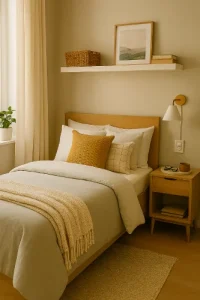 طراحی اتاق خواب کوچک با ایده‌های هوشمندانه